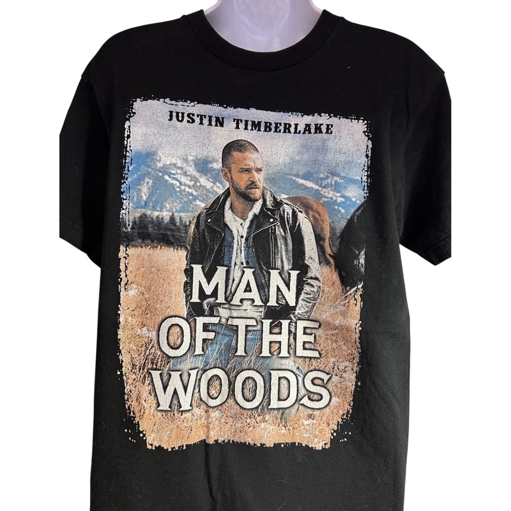 Official Justin Timberlake Man of The Woods Tour Shirt! Size SM 2018/2019 Black
